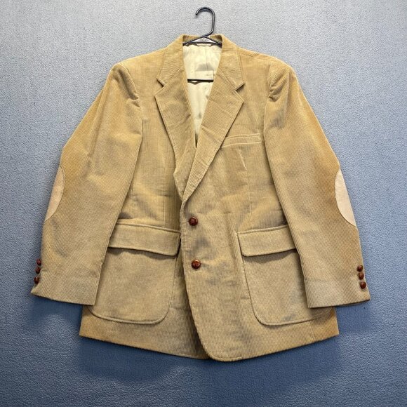 Alexander Lloyd Sport Coat Corduroy Blazer Mens Size 46R Two Button Jacket Retro - Picture 13 of 13
